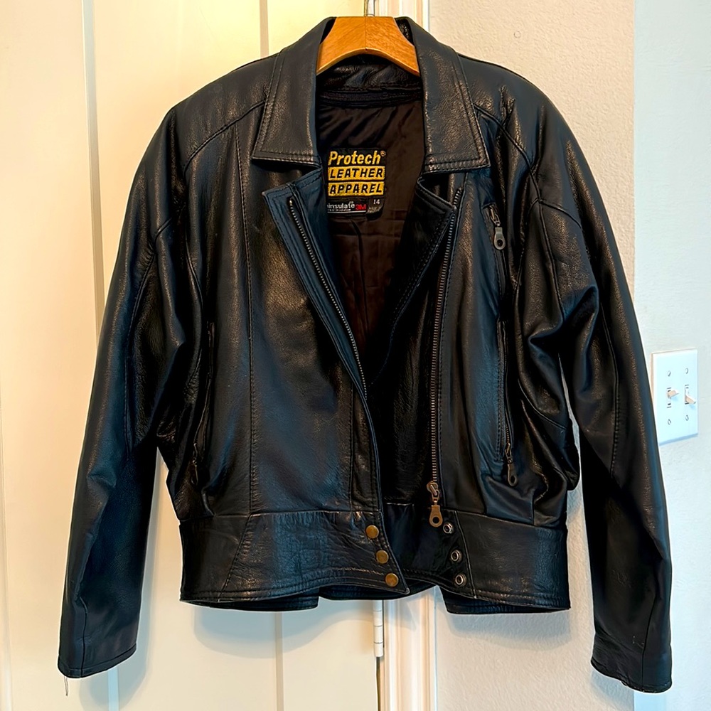 Motorcycle. Leather Motorcycle Jacket SUPER FAST SHIPPING